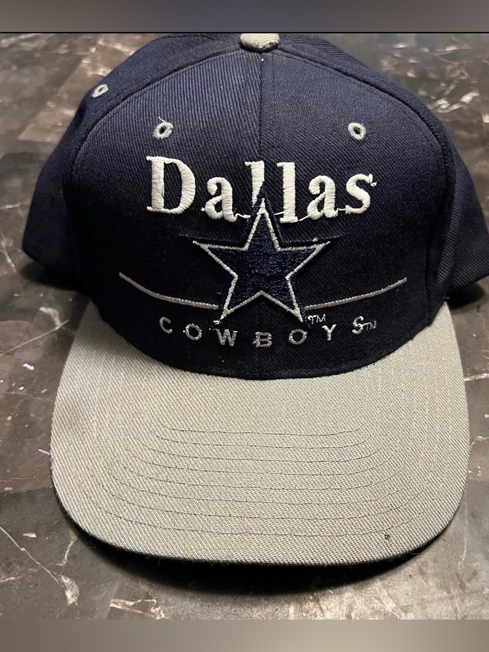 Vintage 90s Eastport NFL Dallas Cowboys Embroidered Snapback Hat Adult OSFM